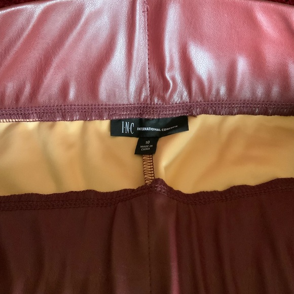 I.N.C. International Concepts Women’s Faux-Leather Skinny Pant SIZE 10 - Picture 7 of 8